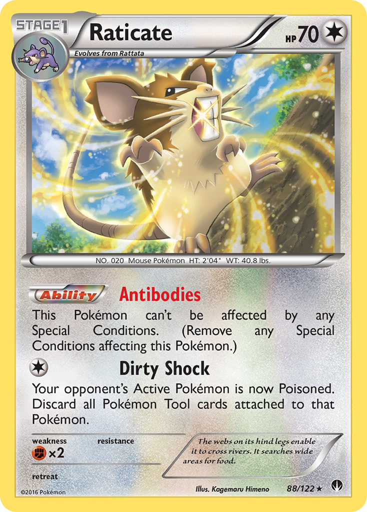 Raticate – BREAKpoint 88/122 Pokémon card