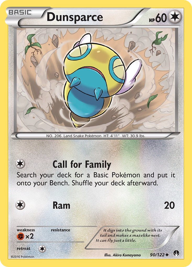 Dunsparce – BREAKpoint 90/122 Pokémon card