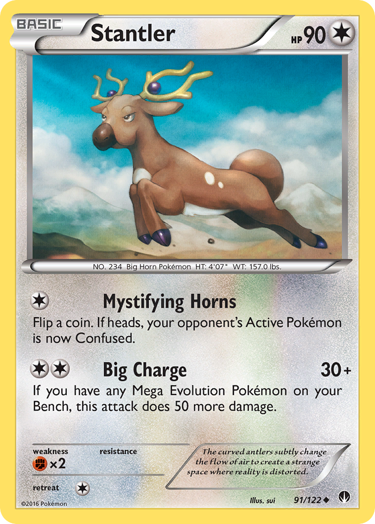 Stantler – BREAKpoint 91/122 Pokémon card