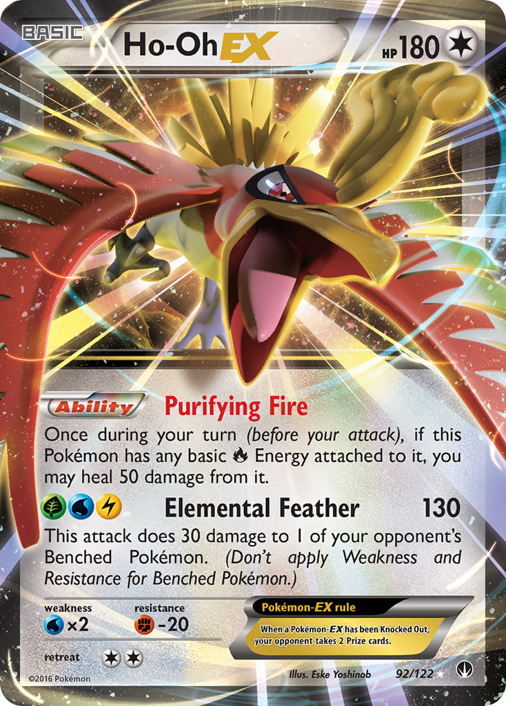 Ho-Oh-EX – BREAKpoint 92/122 Pokémon card