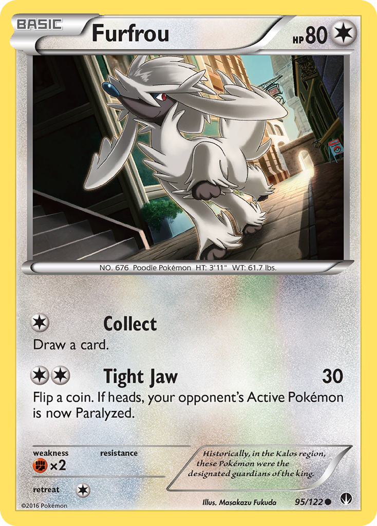 Furfrou – BREAKpoint 95/122 Pokémon card