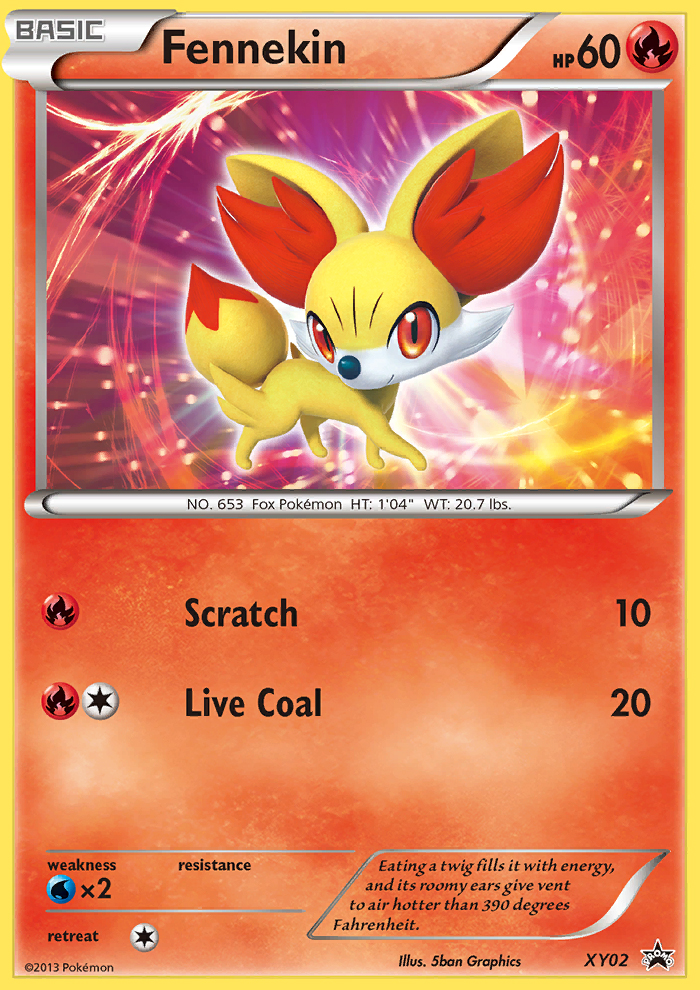 Fennekin – XY Black Star Promos XY02 Pokémon card