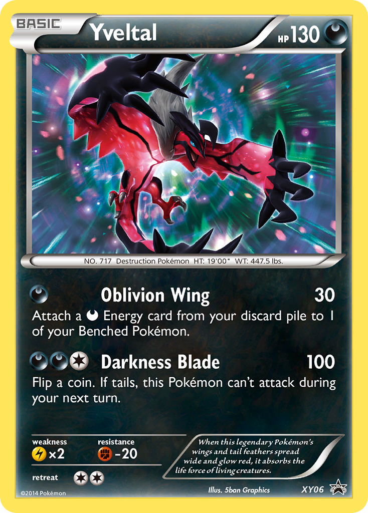 Yveltal – XY Black Star Promos XY06 Pokémon card