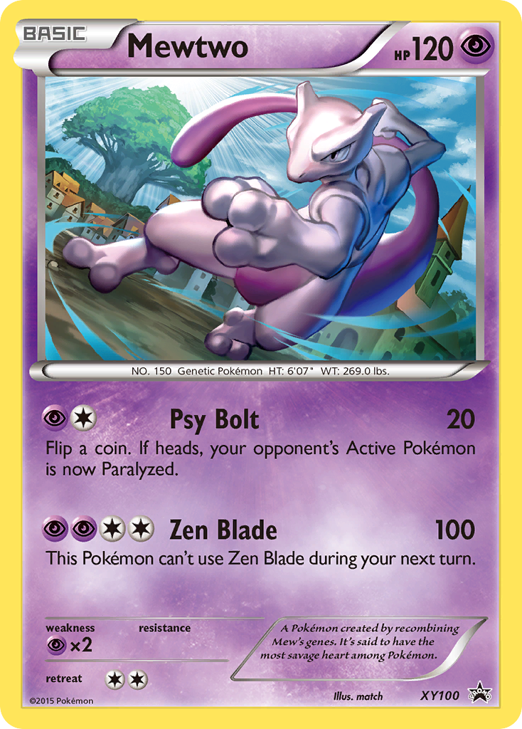 Mewtwo – XY Black Star Promos XY100 Pokémon card