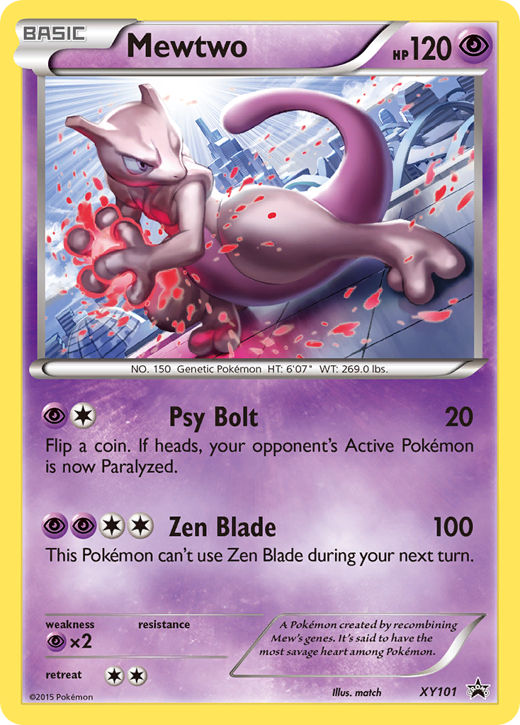 Mewtwo – XY Black Star Promos XY101 Pokémon card