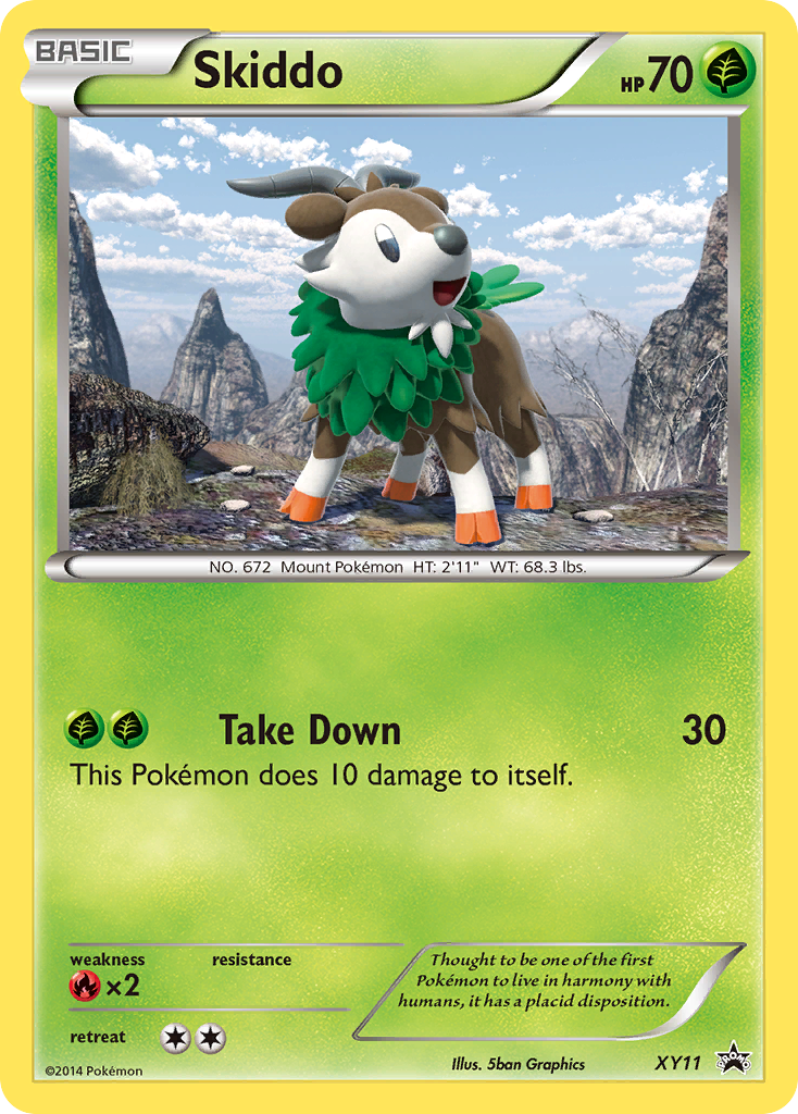 Skiddo – XY Black Star Promos XY11 Pokémon card