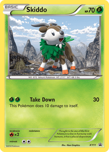 Skiddo - XY Black Star Promos XY11