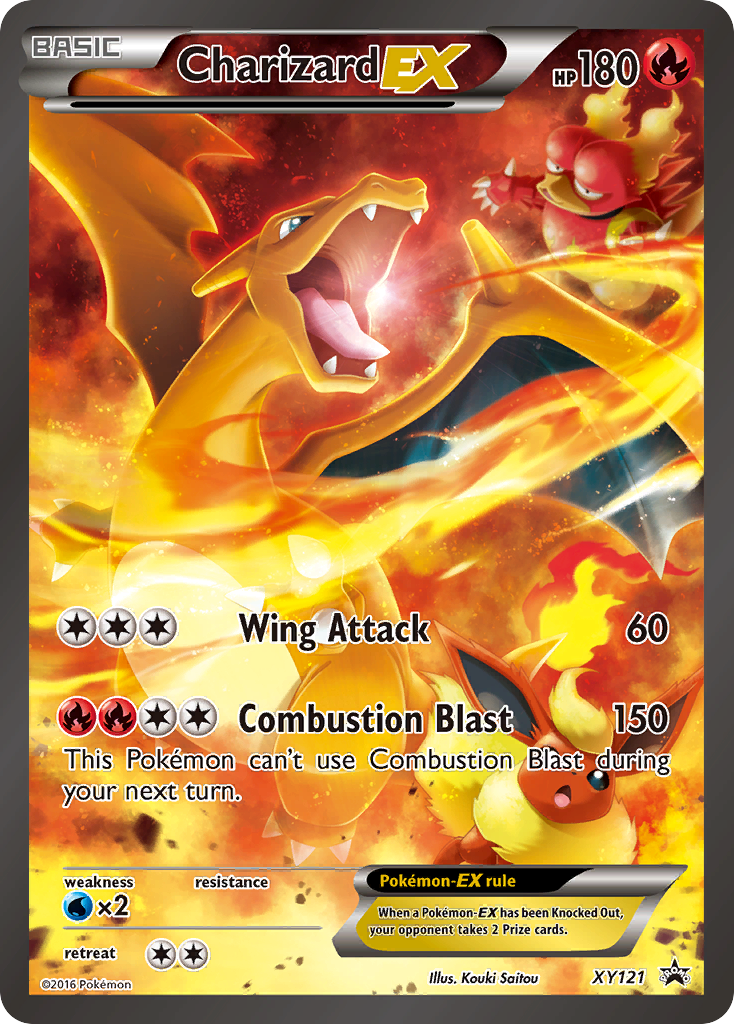 Charizard-EX – XY Black Star Promos XY121 Pokémon card