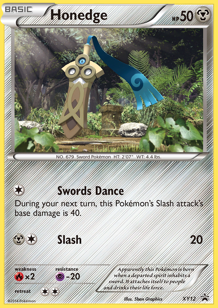 Honedge – XY Black Star Promos XY12 Pokémon card