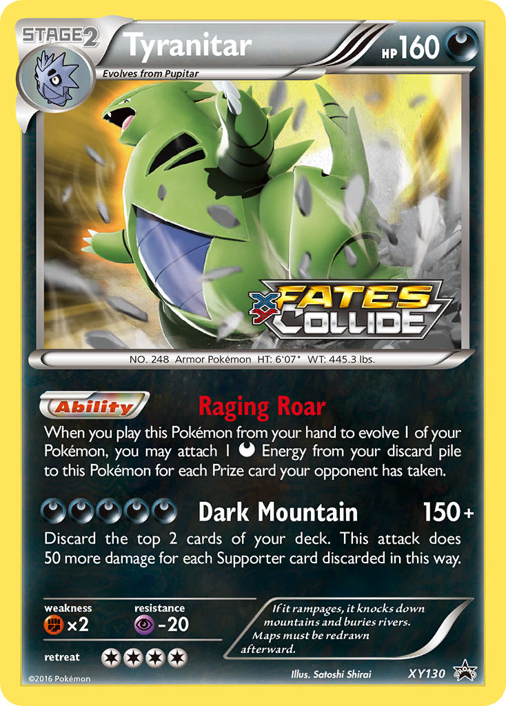 Tyranitar – XY Black Star Promos XY130 Pokémon card