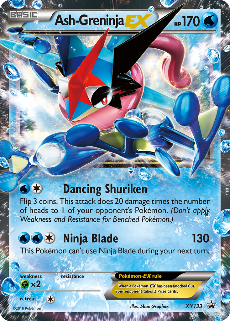 Ash-Greninja-EX – XY Black Star Promos XY133 Pokémon card
