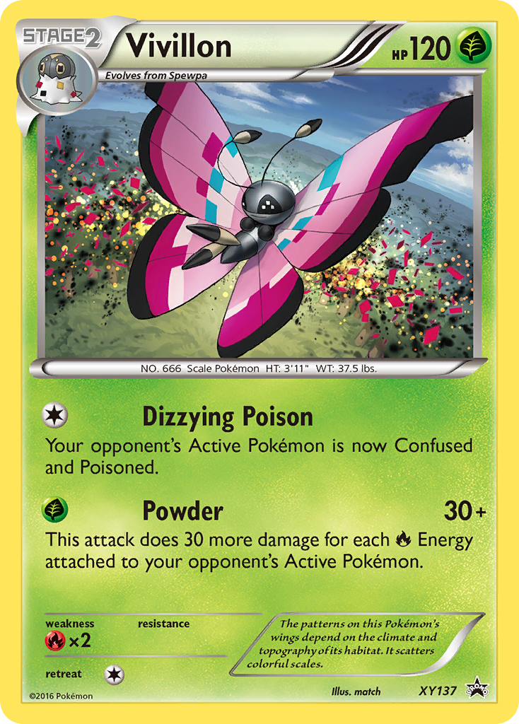 Vivillon – XY Black Star Promos XY137 Pokémon card