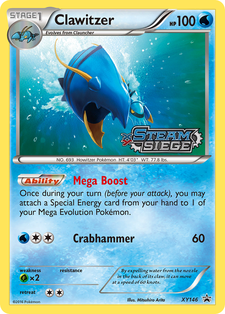 Clawitzer – XY Black Star Promos XY146 Pokémon card