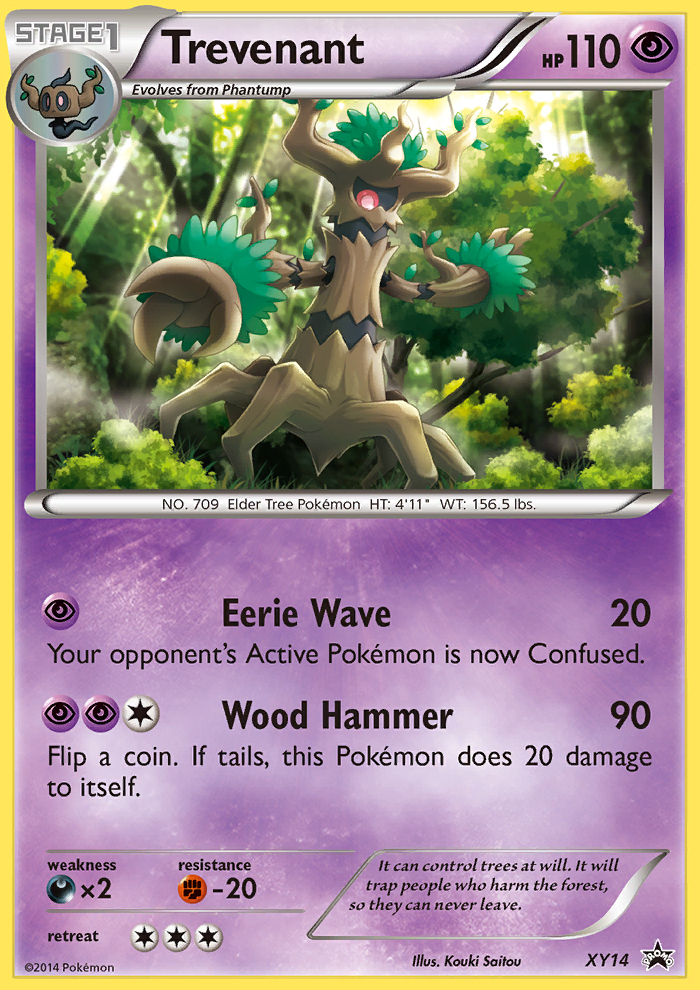 Trevenant – XY Black Star Promos XY14 Pokémon card