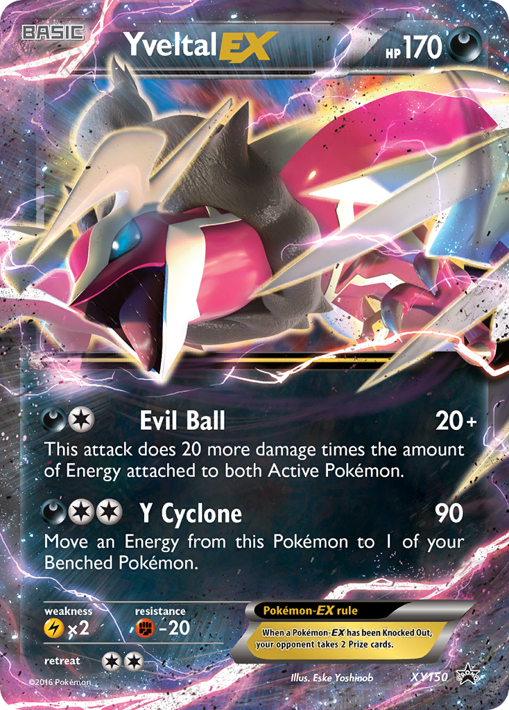 Yveltal-EX – XY Black Star Promos XY150 Pokémon card