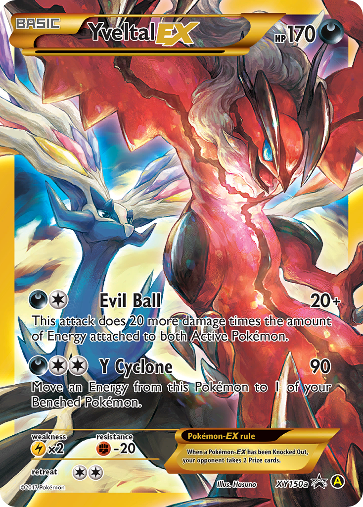 Yveltal-EX – XY Black Star Promos XY150a Pokémon card