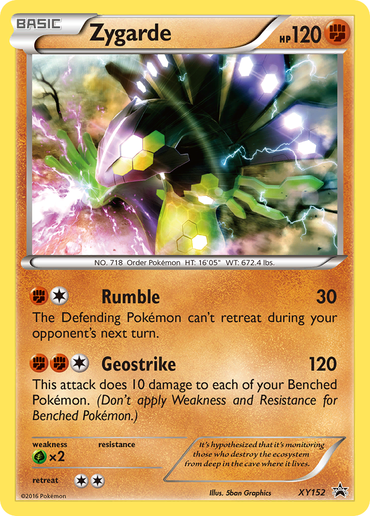 Zygarde – XY Black Star Promos XY152 Pokémon card