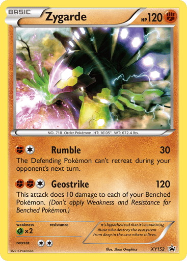 Zygarde - XY Black Star Promos XY152