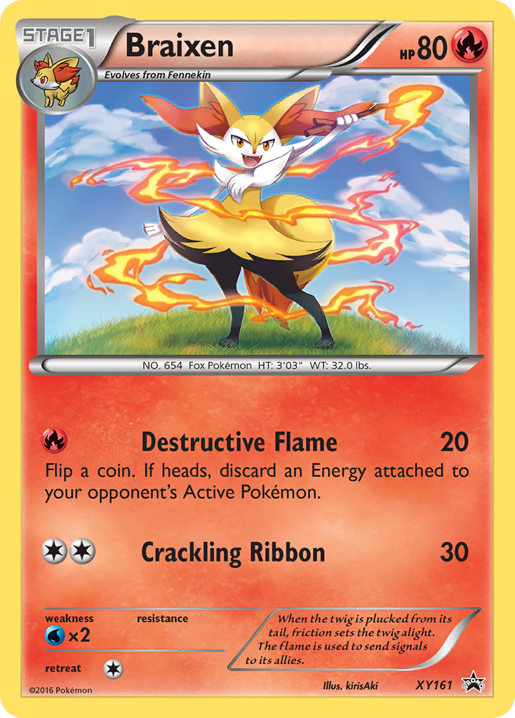 Braixen – XY Black Star Promos XY161 Pokémon card