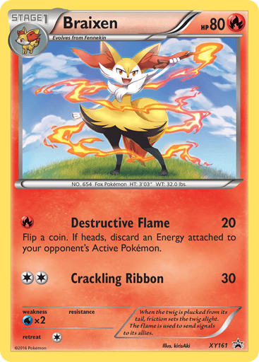 Braixen - XY Black Star Promos XY161