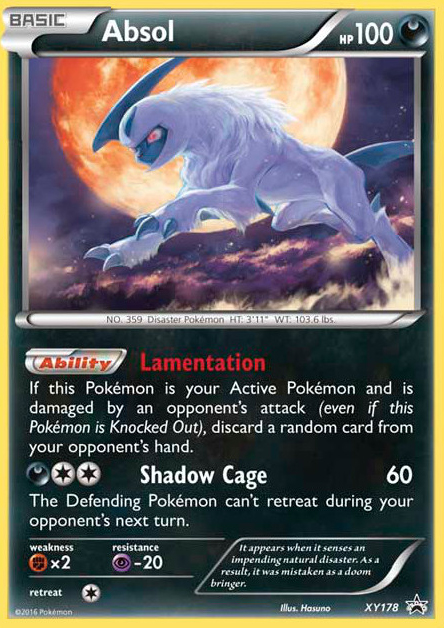 Absol – XY Black Star Promos XY178 Pokémon card