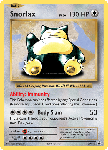 Snorlax - XY Black Star Promos XY179