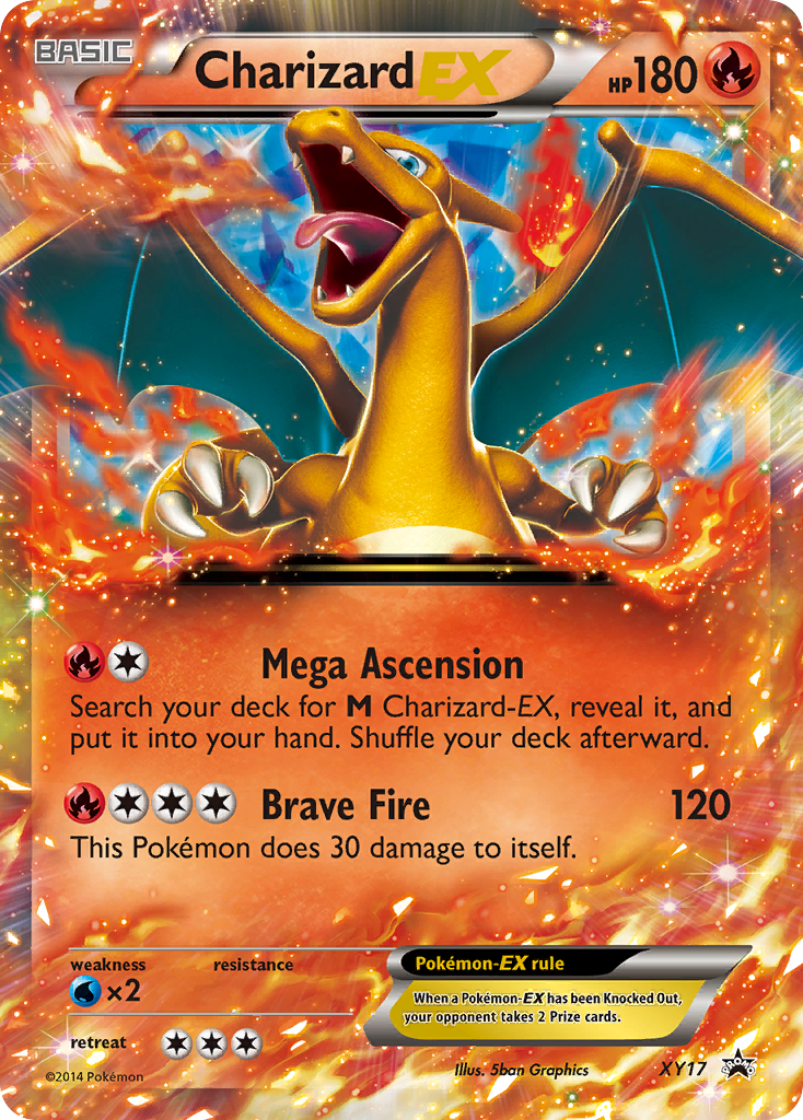 Charizard-EX – XY Black Star Promos XY17 Pokémon card
