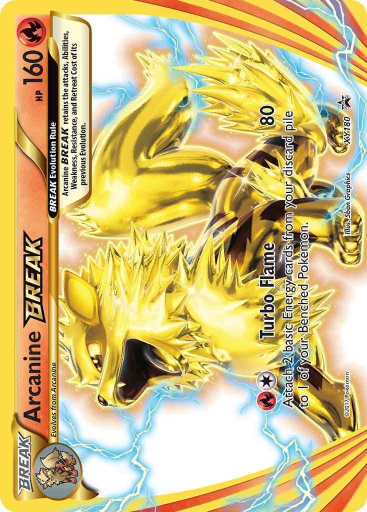 Arcanine BREAK – XY Black Star Promos XY180 Pokémon card