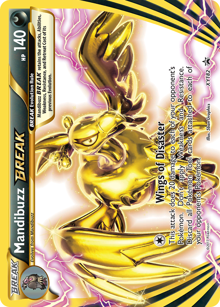 Mandibuzz BREAK – XY Black Star Promos XY182 Pokémon card