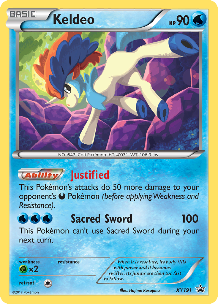 Keldeo – XY Black Star Promos XY191 Pokémon card