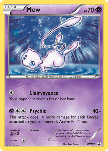 Mew - XY Black Star Promos XY192
