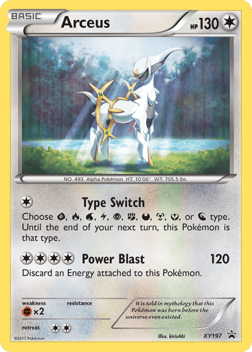 Arceus - XY Black Star Promos XY197