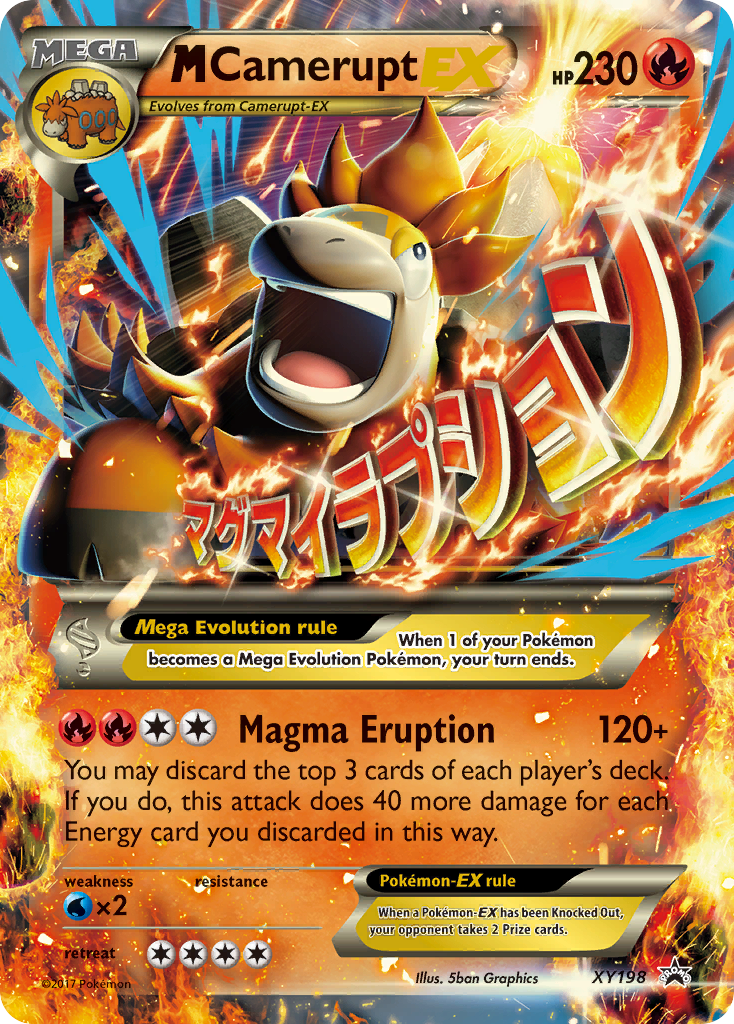 M Camerupt-EX – XY Black Star Promos XY198 Pokémon card