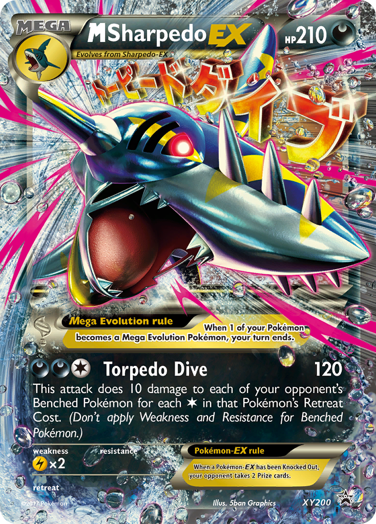 M Sharpedo-EX – XY Black Star Promos XY200 Pokémon card