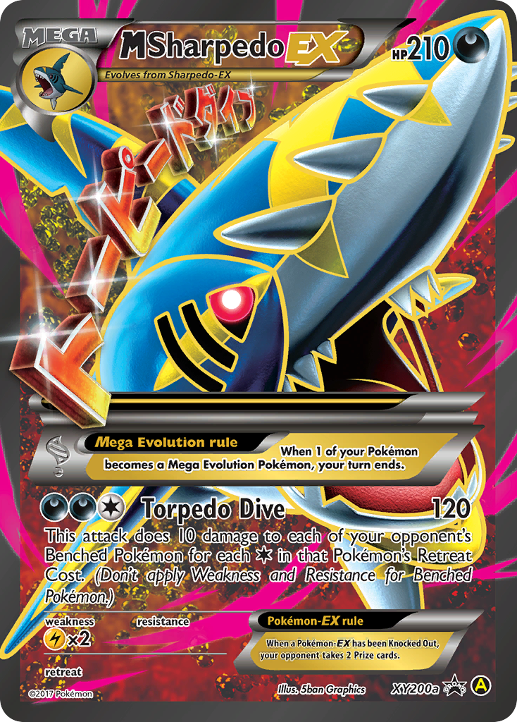 M Sharpedo-EX – XY Black Star Promos XY200a Pokémon card