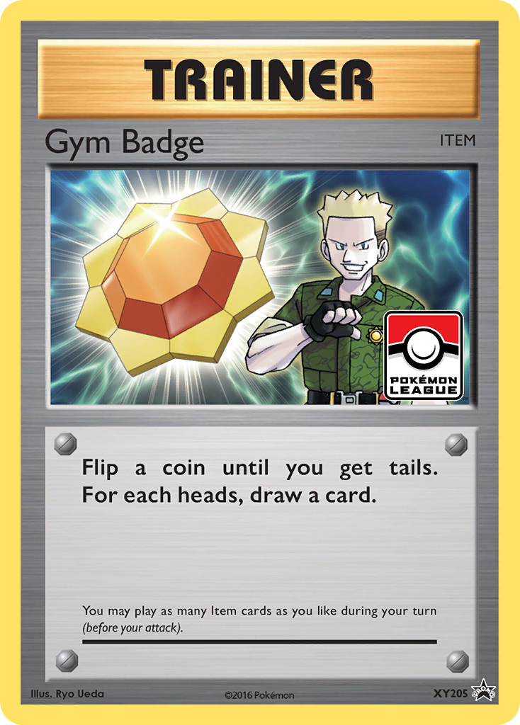 Gym Badge – XY Black Star Promos XY205 Pokémon card