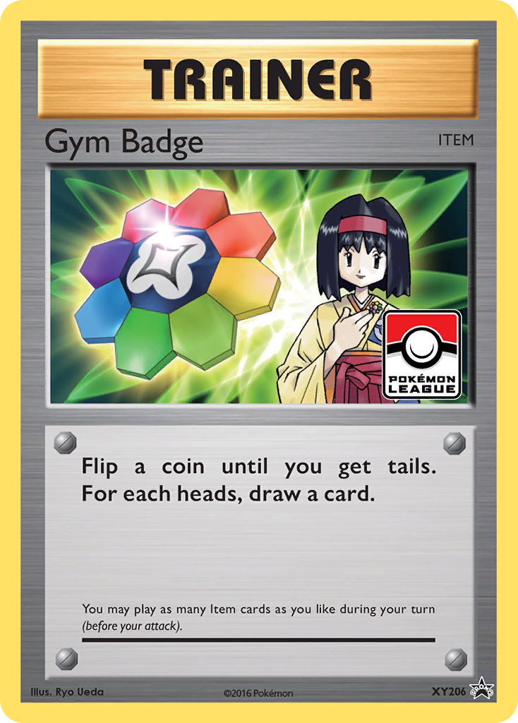 Gym Badge – XY Black Star Promos XY206 Pokémon card