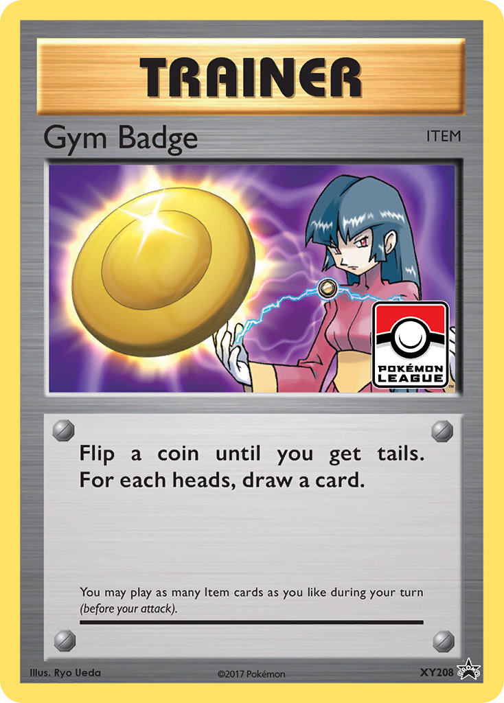 Gym Badge – XY Black Star Promos XY208 Pokémon card