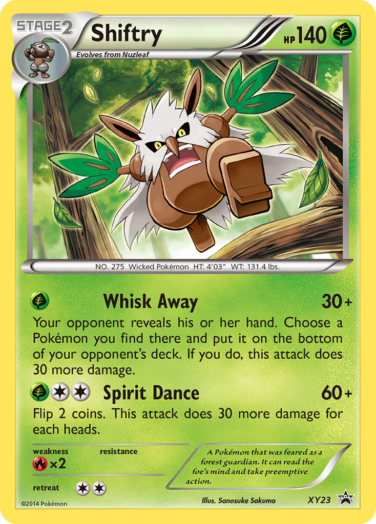 Shiftry – XY Black Star Promos XY23 Pokémon card