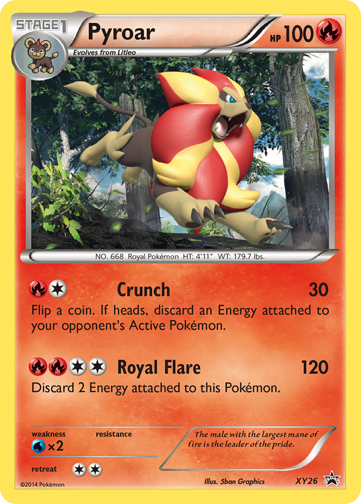 Pyroar – XY Black Star Promos XY26 Pokémon card