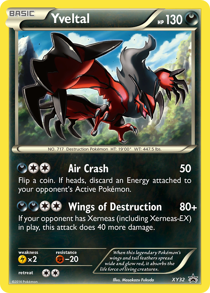Yveltal – XY Black Star Promos XY32 Pokémon card