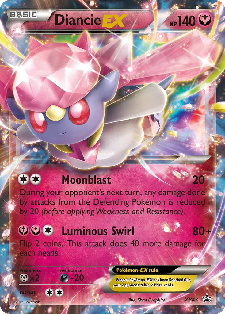 Diancie-EX – XY Black Star Promos XY43 Pokémon card