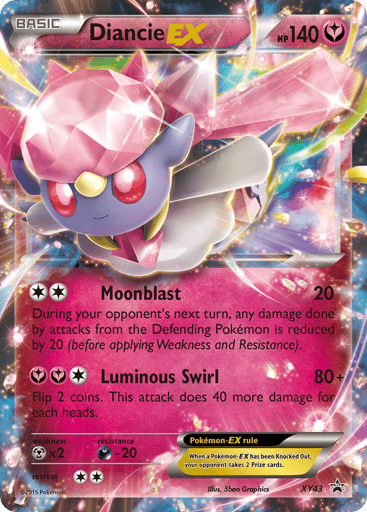 Diancie-EX - XY Black Star Promos XY43