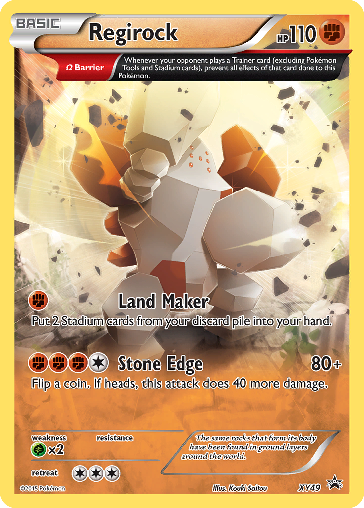 Regirock – XY Black Star Promos XY49 Pokémon card