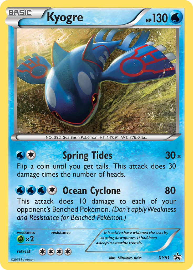 Kyogre – XY Black Star Promos XY51 Pokémon card