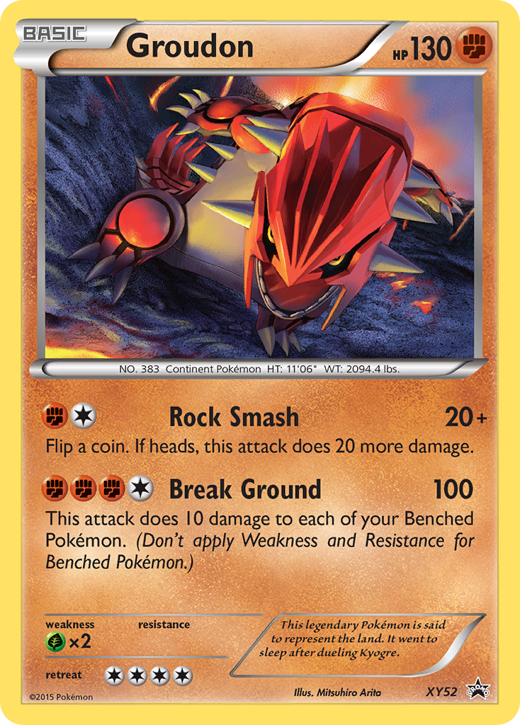 Groudon – XY Black Star Promos XY52 Pokémon card