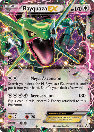 Rayquaza-EX - XY Black Star Promos XY66