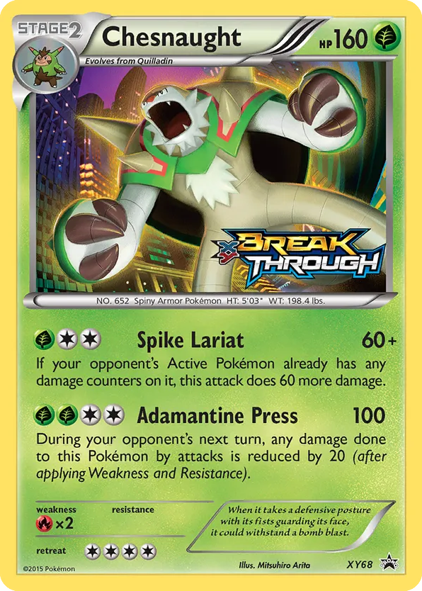 Chesnaught – XY Black Star Promos XY68 Pokémon card