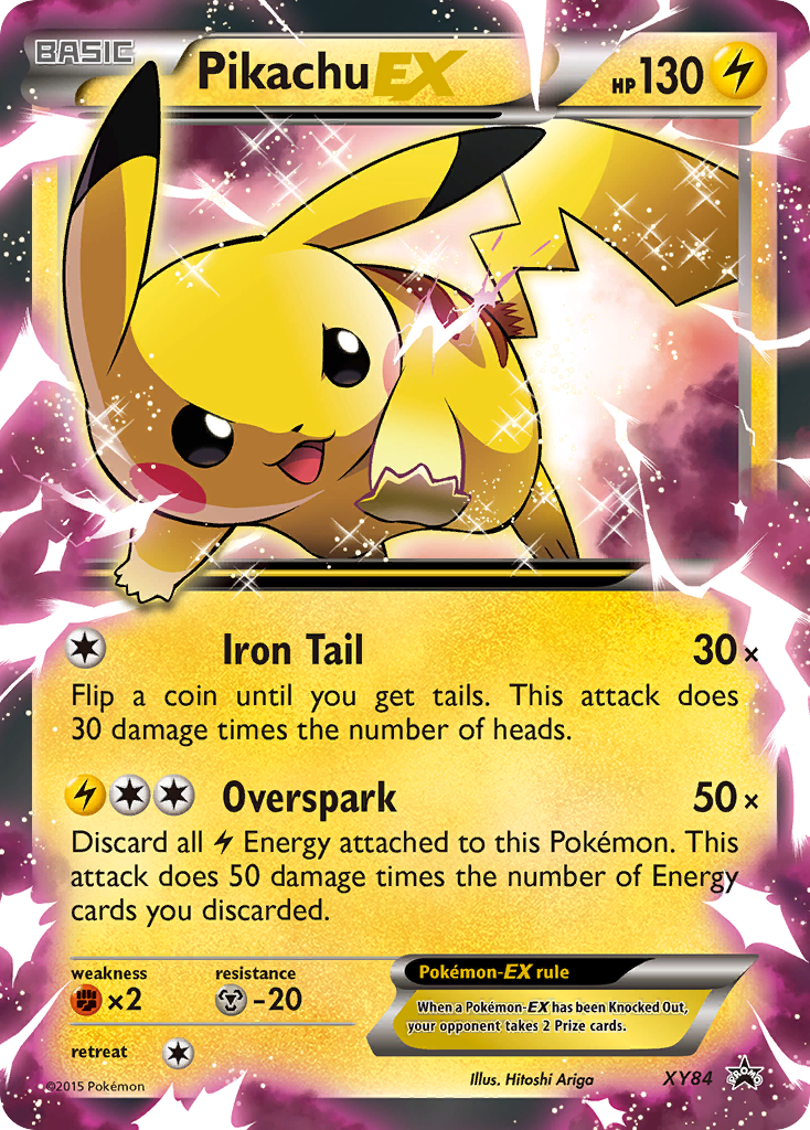 Pikachu-EX – XY Black Star Promos XY84 Pokémon card