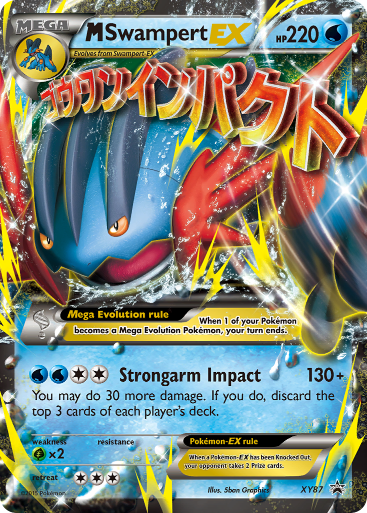 M Swampert-EX – XY Black Star Promos XY87 Pokémon card